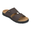Dual Strap Vegan Leather Comfort Slippers