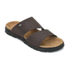 Dual Strap Vegan Leather Comfort Slippers