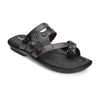 Leather Thumb Style Toe Ring Slippers Men