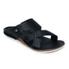 Faux Leather Slip-On Slippers for Men