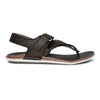Faux Leather Sandals with Adjustable Backstrap