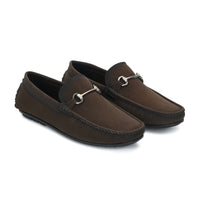 Suede Finish Horsebit Slip-On Loafers Men