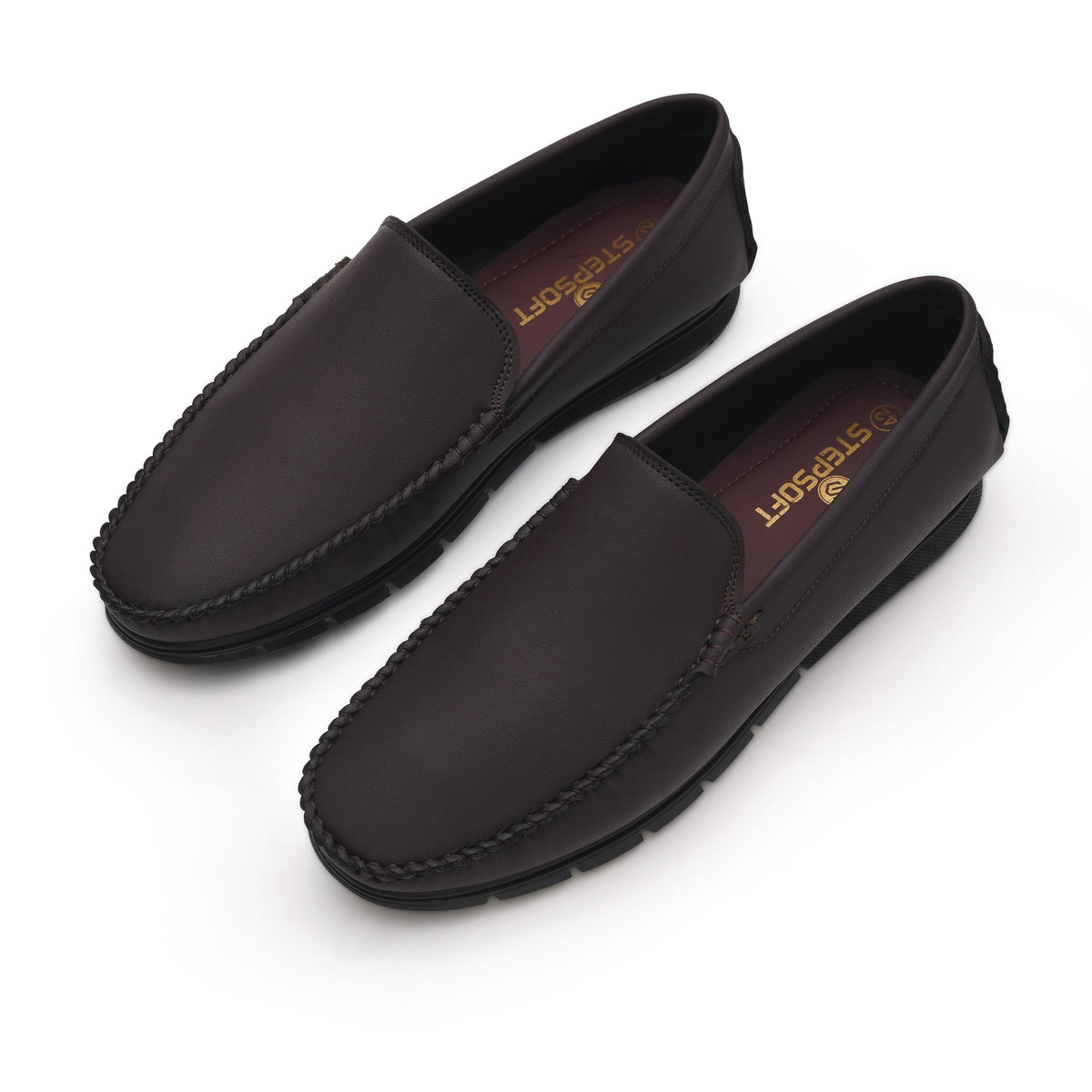 Classic Faux Leather Slip-On Loafers Men