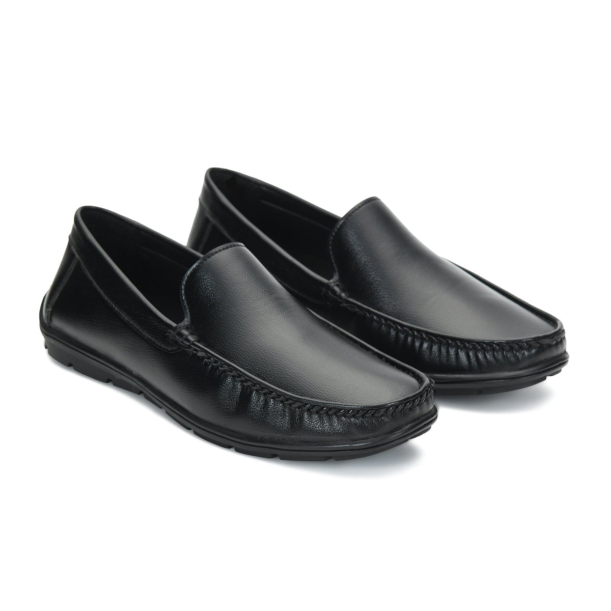 Faux Leather Cushioned Slip-On Loafers Men