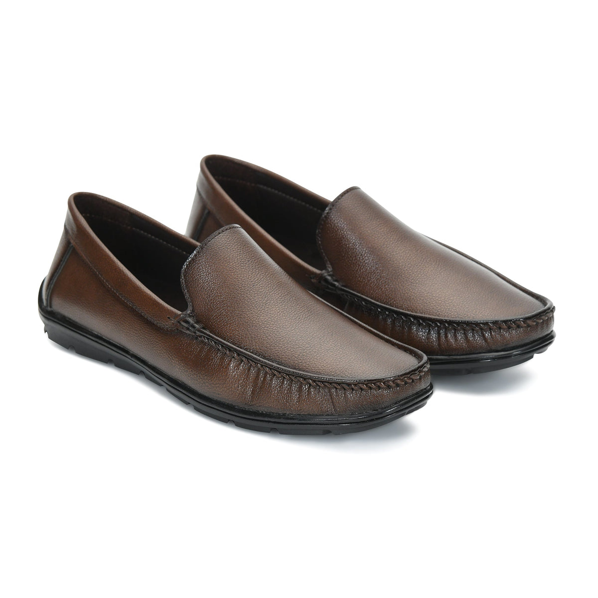 Faux Leather Cushioned Slip-On Loafers Men