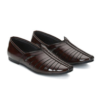 Laser-Cut Ethnic Jutti Mojari for Men