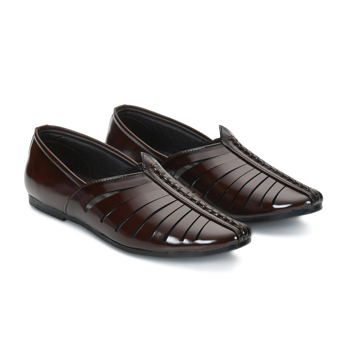 Laser-Cut Ethnic Jutti Mojari for Men