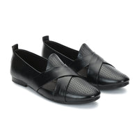 Criss-Cross Nagra Jutti Loafers for Men