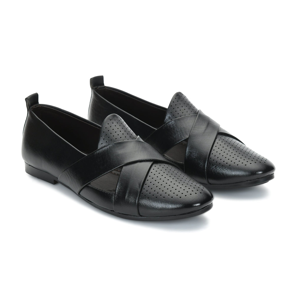Criss-Cross Nagra Jutti Loafers for Men