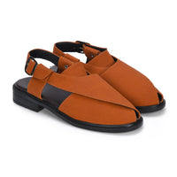 Suede Peshawari Closed-Toe Sandals Men
