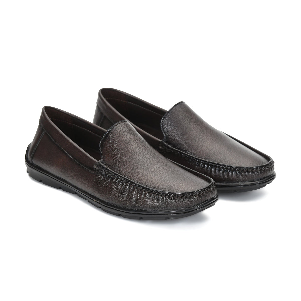 Faux Leather Cushioned Slip-On Loafers Men