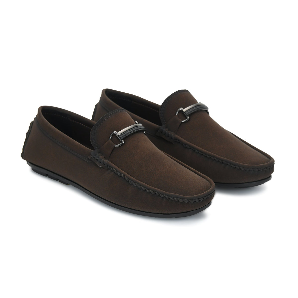Horsebit Faux Suede Slip-On Loafers Men