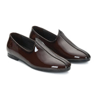Patent Finish Ethnic Jutti Mojari Men