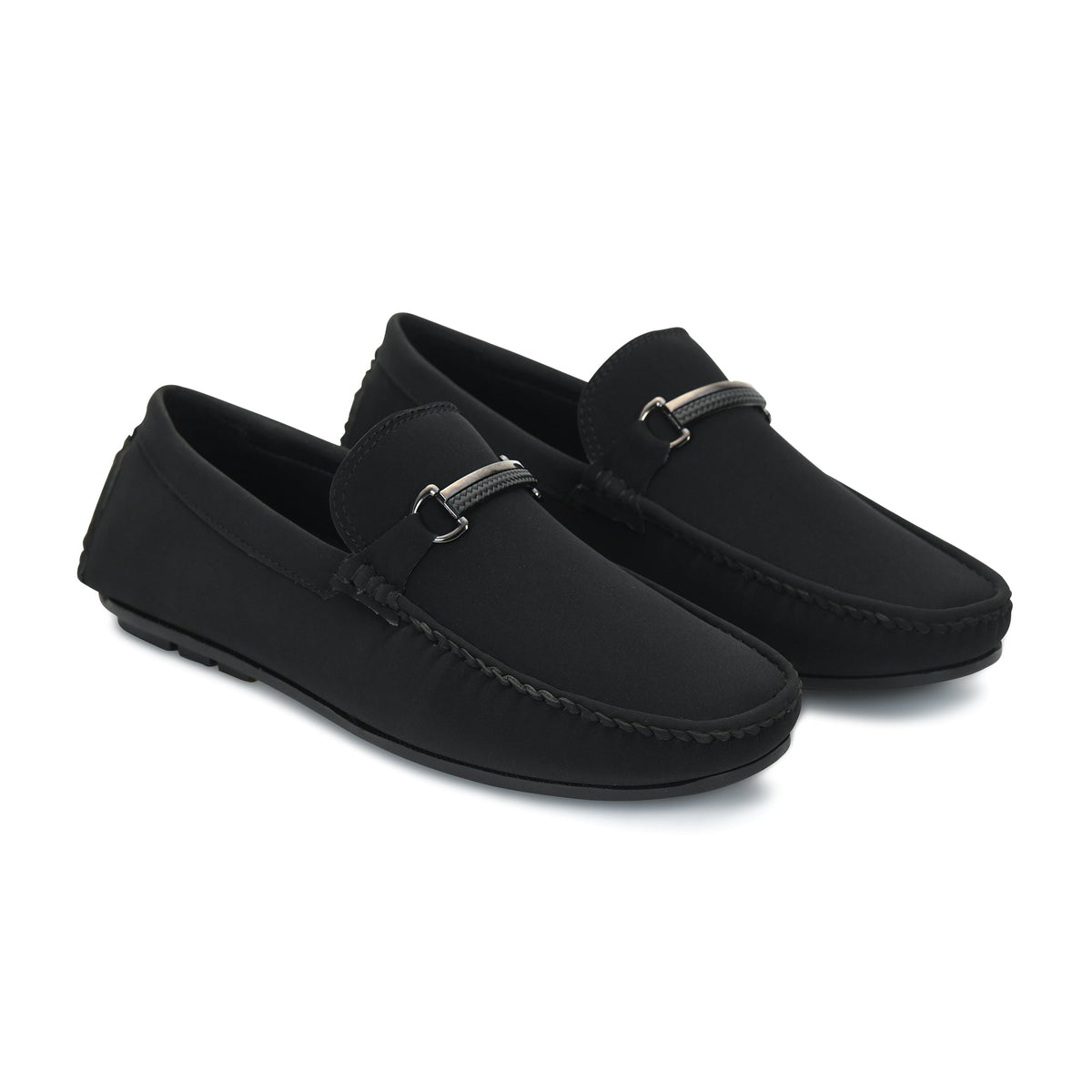 Suede Finish Horsebit Slip-On Loafers Men