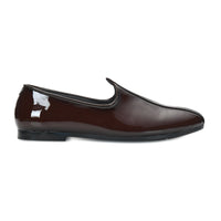 Patent Finish Ethnic Jutti Mojari Men