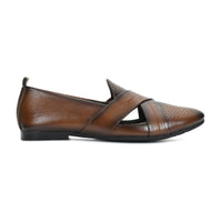 Criss-Cross Nagra Jutti Loafers for Men