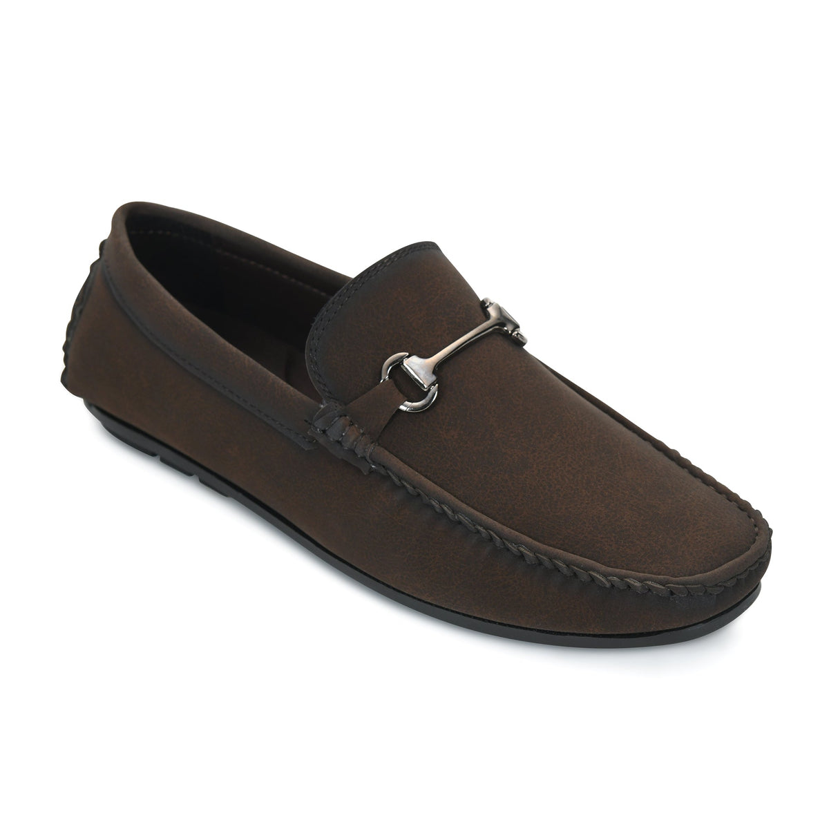 Suede Finish Horsebit Slip-On Loafers Men