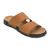 Dual Strap Vegan Leather Comfort Slippers