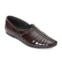 Laser-Cut Ethnic Jutti Mojari for Men