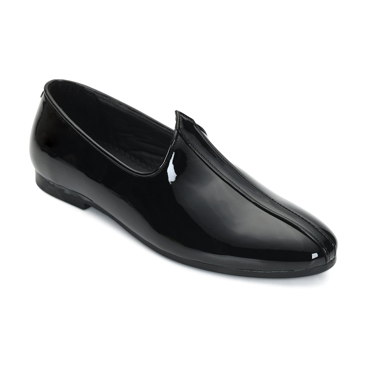 Patent Finish Ethnic Jutti Mojari Men