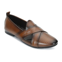 Criss-Cross Nagra Jutti Loafers for Men