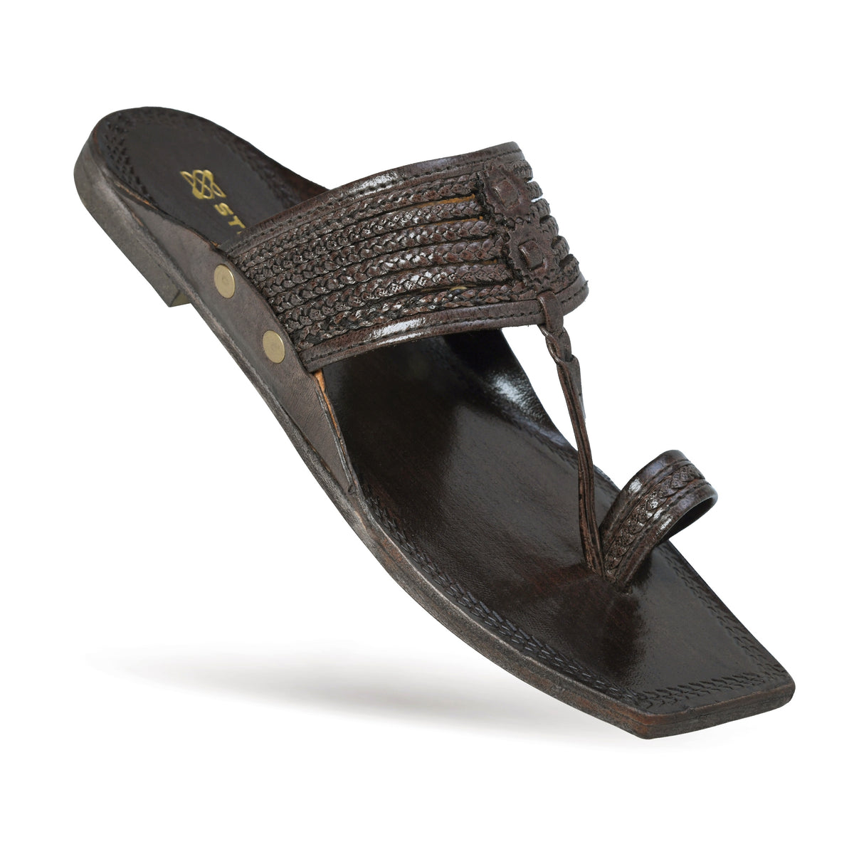Virasat T-Strap Pure Leather Kolhapuri