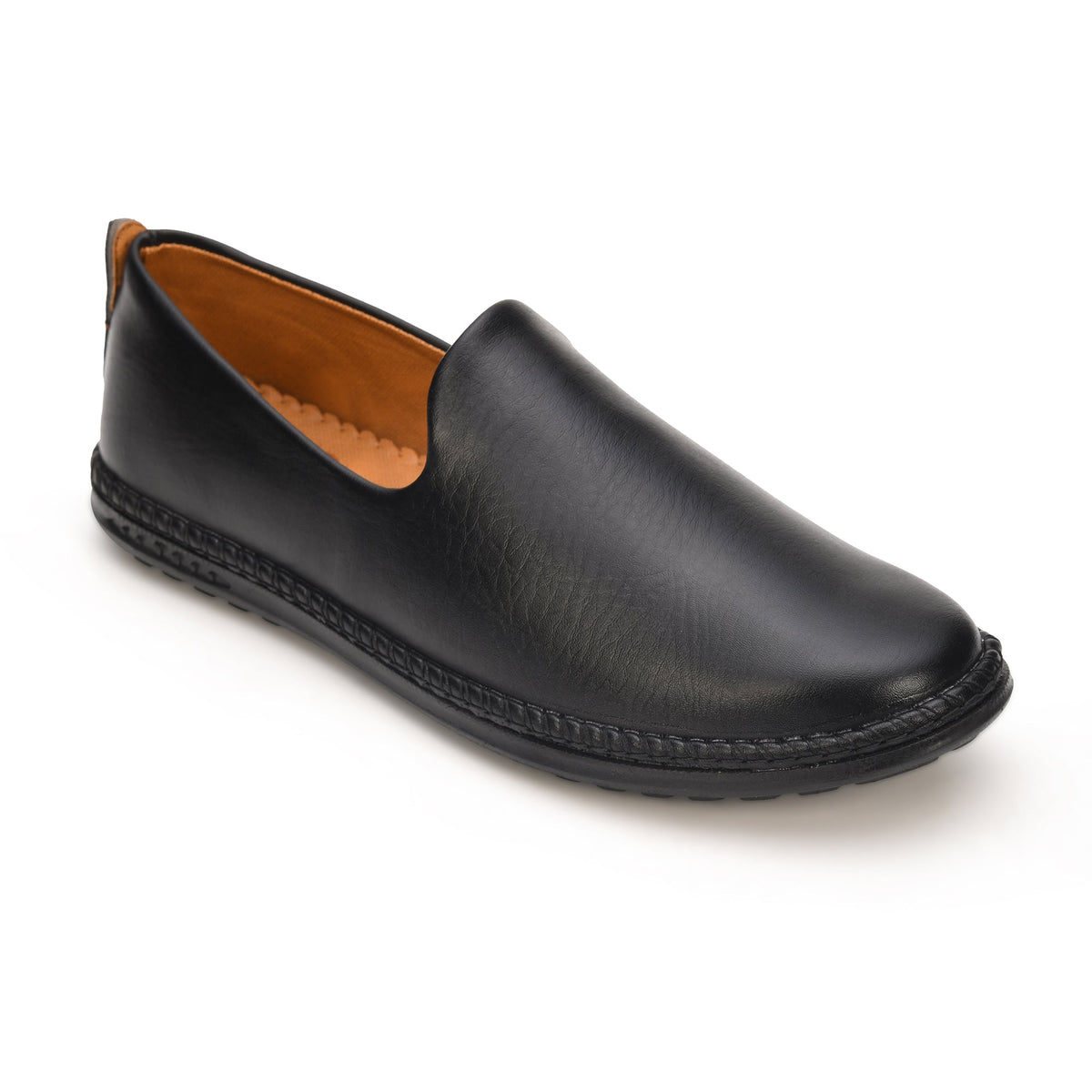 Faux Leather Slip-On Ethnic Jutti Men