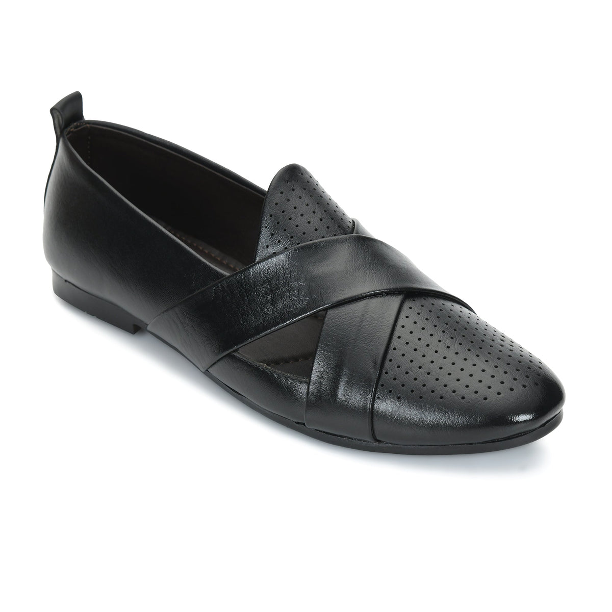 Criss-Cross Nagra Jutti Loafers for Men