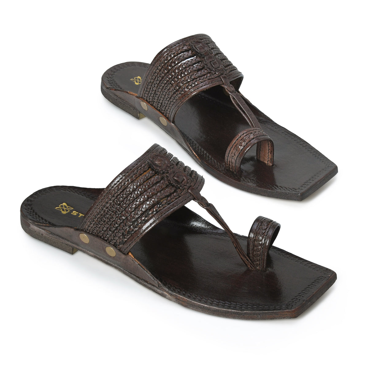 Virasat T-Strap Pure Leather Kolhapuri