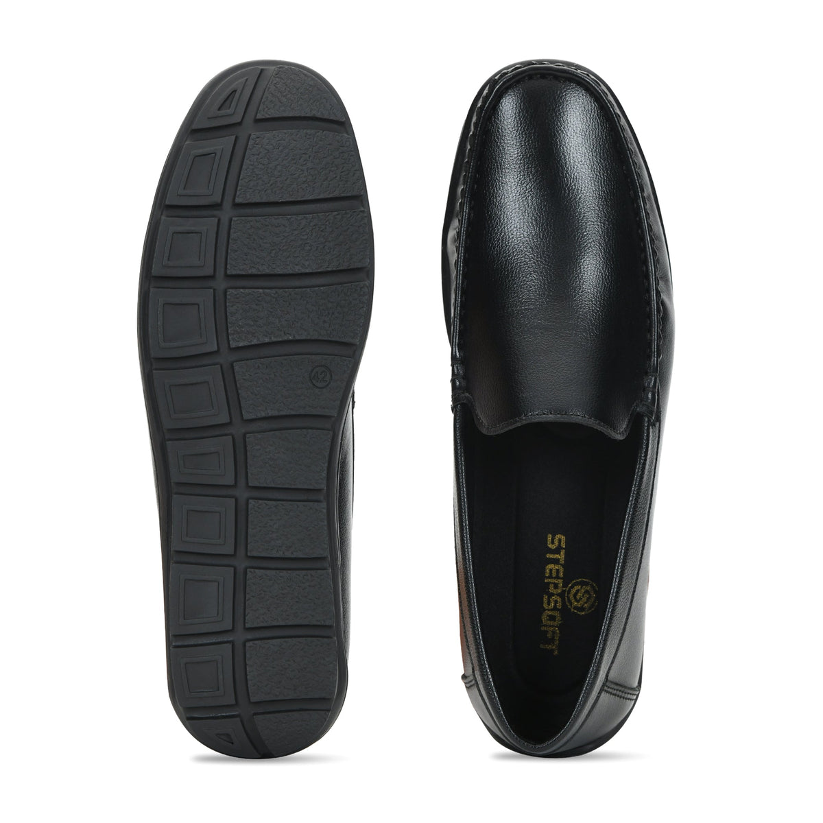 Faux Leather Cushioned Slip-On Loafers Men