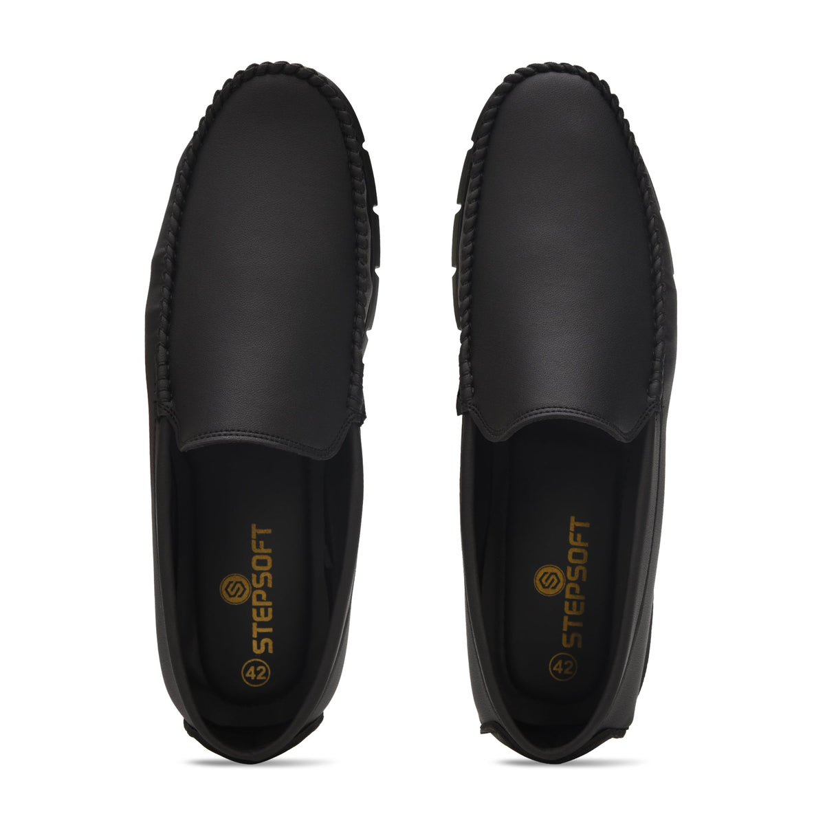 Classic Faux Leather Slip-On Loafers Men