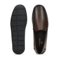 Faux Leather Cushioned Slip-On Loafers Men