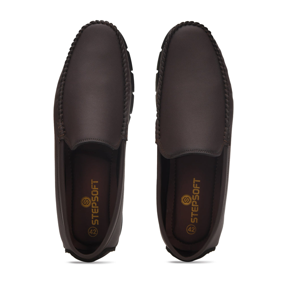 Classic Faux Leather Slip-On Loafers Men