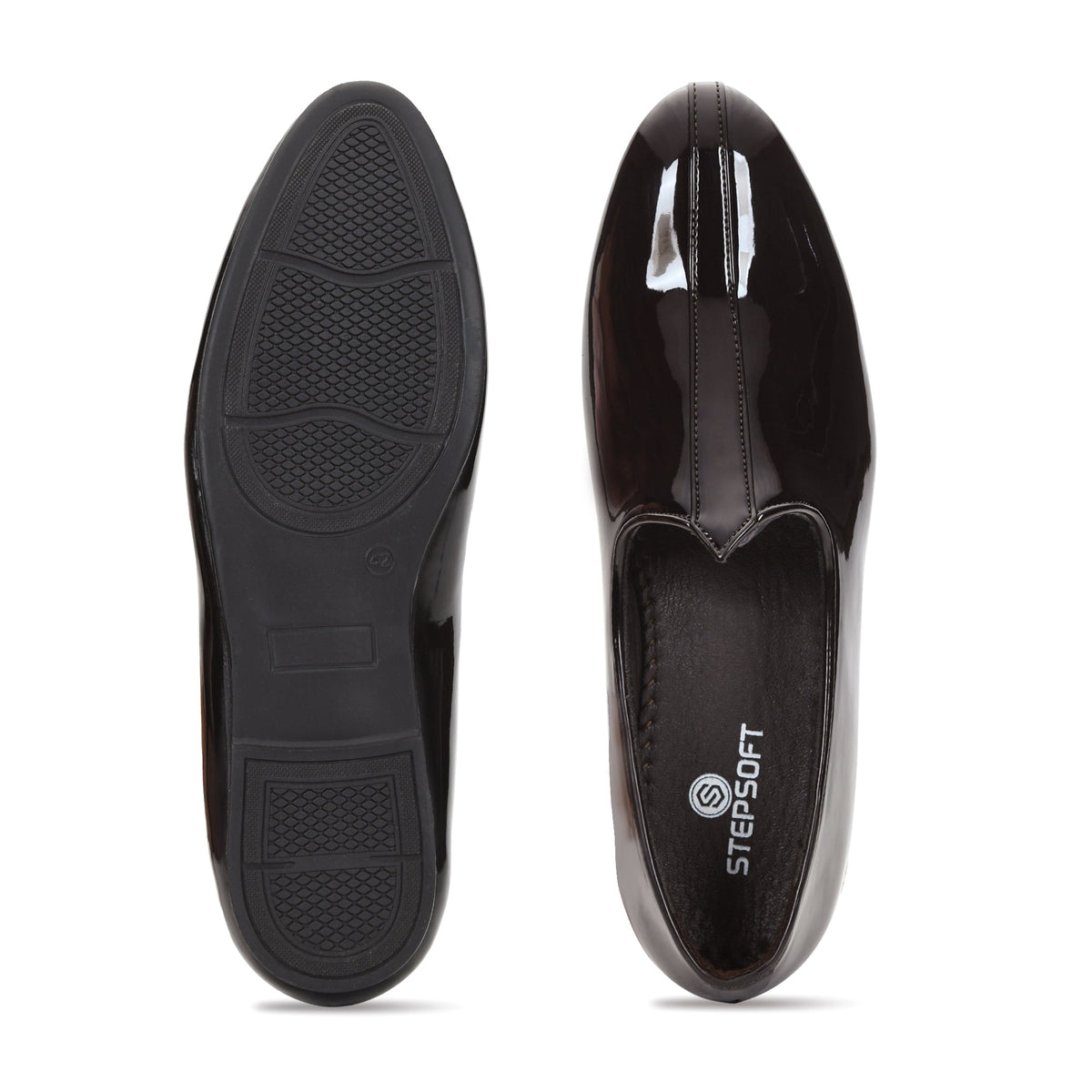 Patent Finish Ethnic Jutti Mojari Men