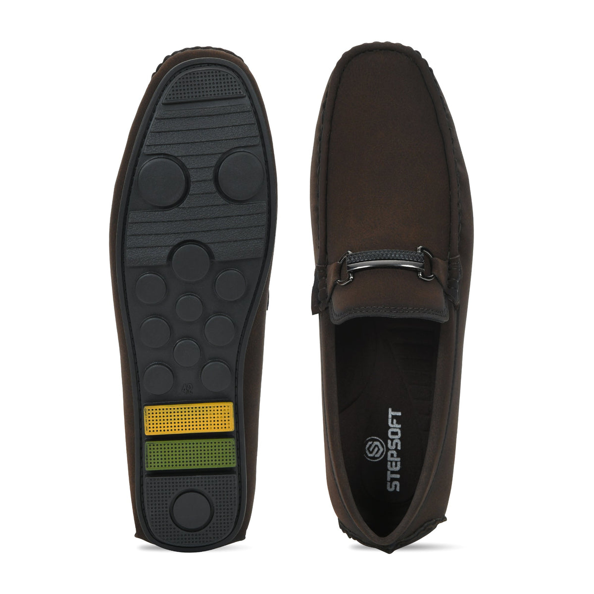 Horsebit Faux Suede Slip-On Loafers Men