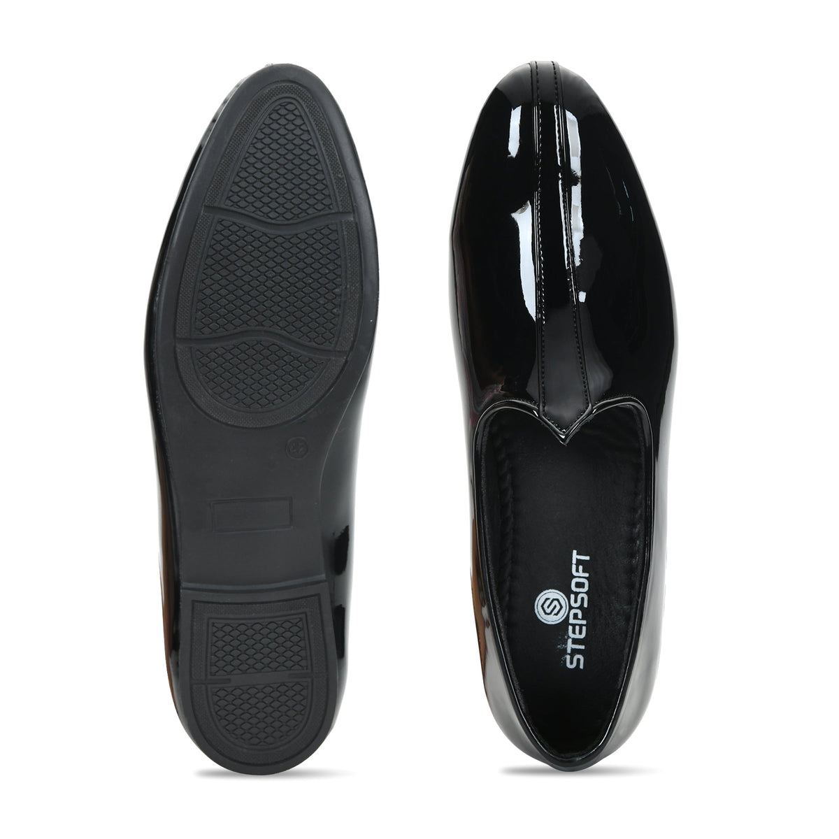 Patent Finish Ethnic Jutti Mojari Men