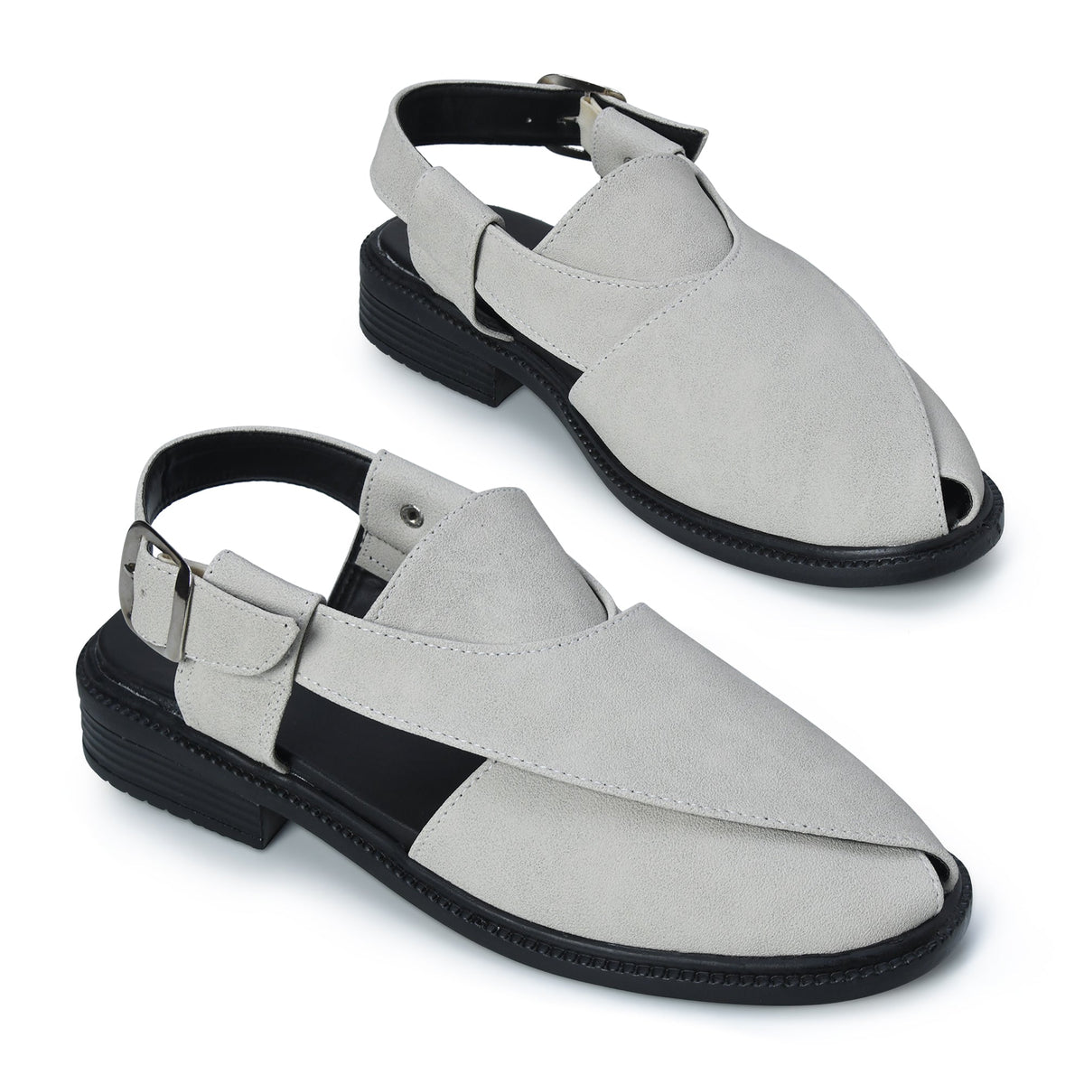 Suede Peshawari Closed-Toe Sandals Men