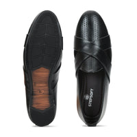 Criss-Cross Nagra Jutti Loafers for Men