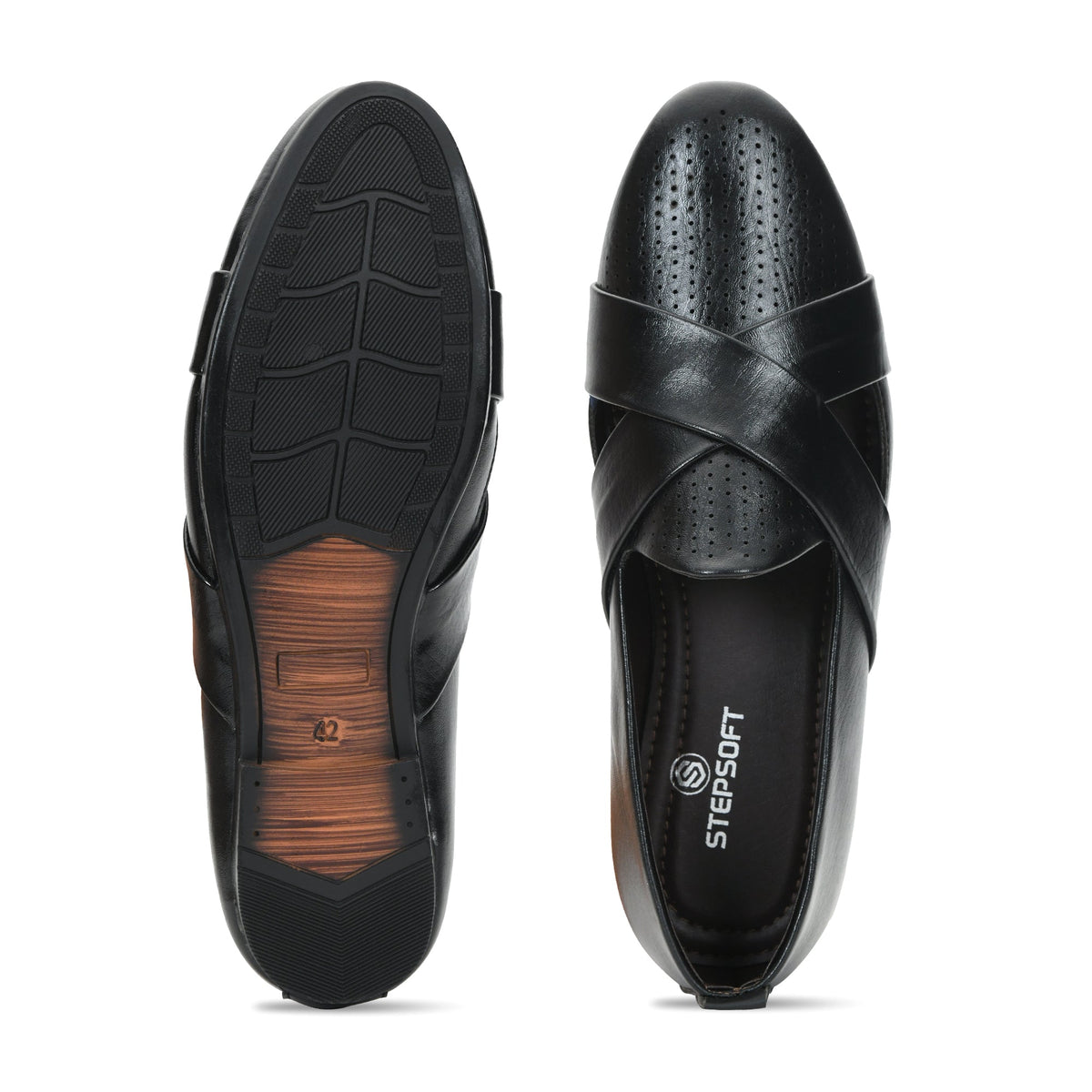 Criss-Cross Nagra Jutti Loafers for Men