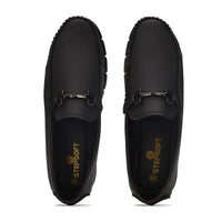 STEPSOFT Men’s Faux Leather Bit Loafers | Slip-On Loafer Shoes for Office, Casual & Formal Wear