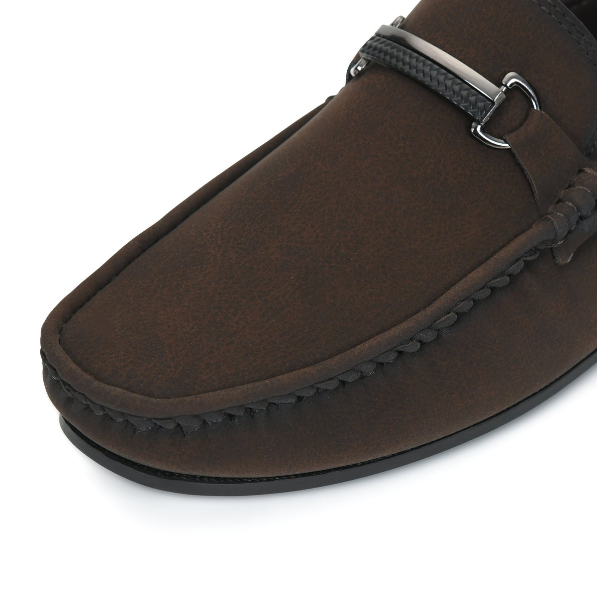 Horsebit Faux Suede Slip-On Loafers Men