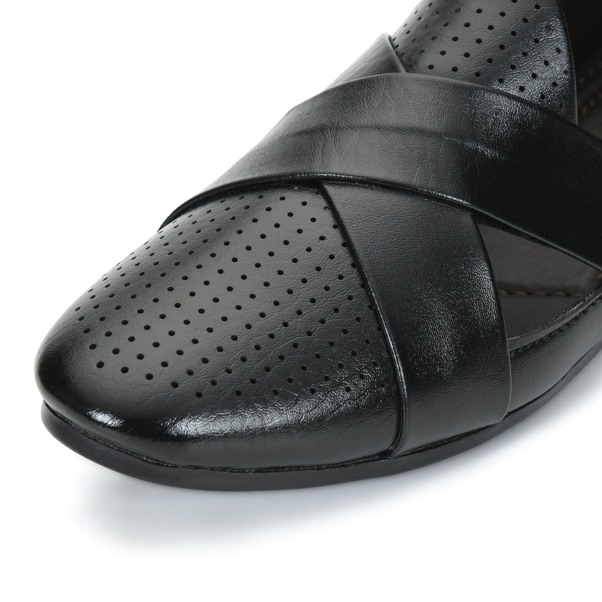 Criss-Cross Nagra Jutti Loafers for Men