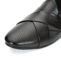 Criss-Cross Nagra Jutti Loafers for Men