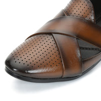 Criss-Cross Nagra Jutti Loafers for Men