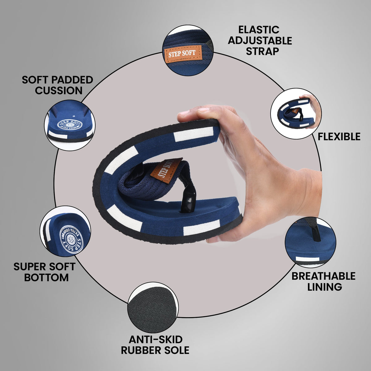 EVA Anti-Skid Ortho Comfort Flip Flops Men