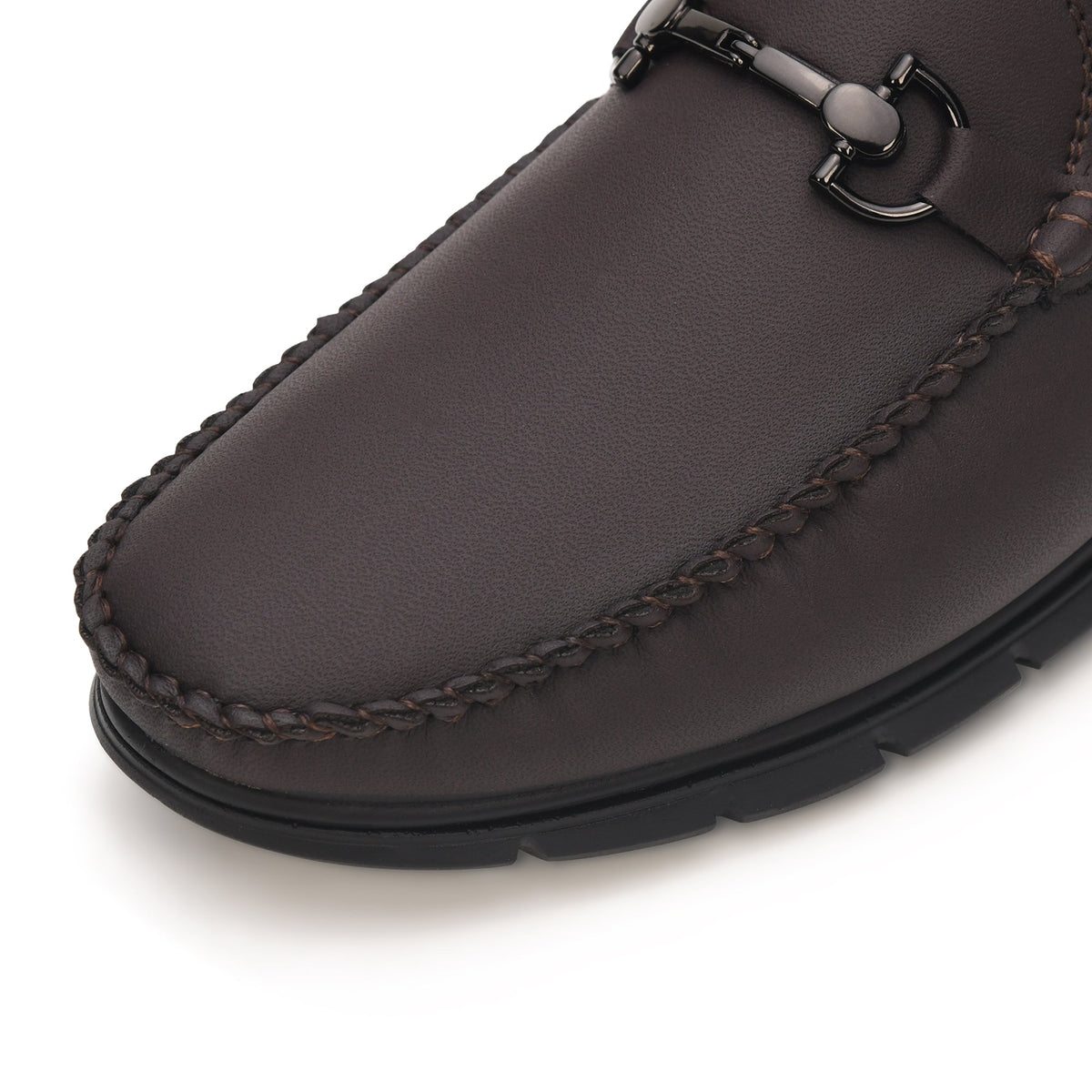 STEPSOFT Men’s Faux Leather Bit Loafers | Slip-On Loafer Shoes for Office, Casual & Formal Wear