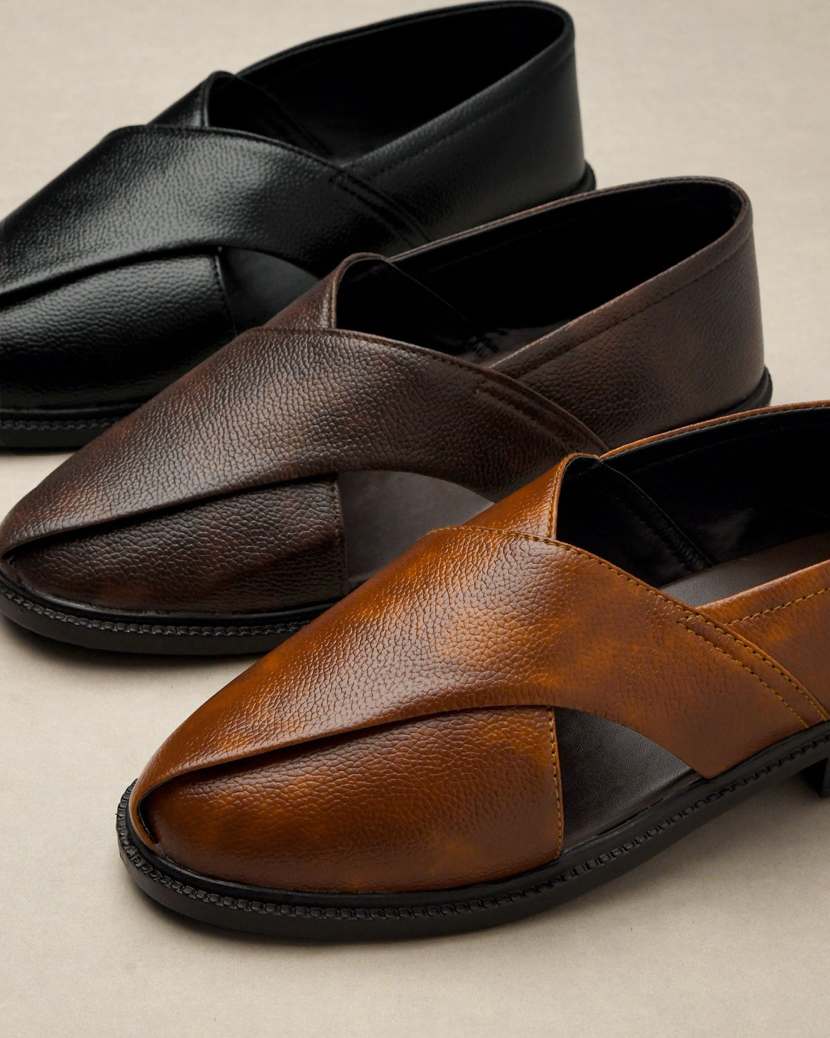 Ethnic Slip-On Closed-Toe Sandals Men