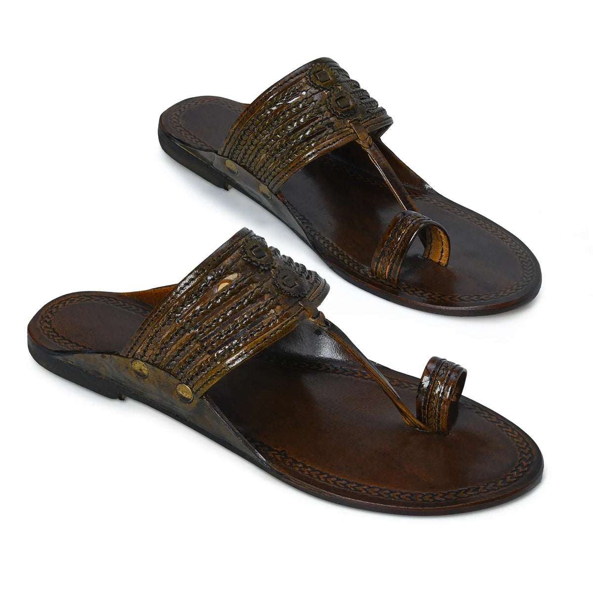 Handcrafted Pure Leather Kolhapuri Chappals