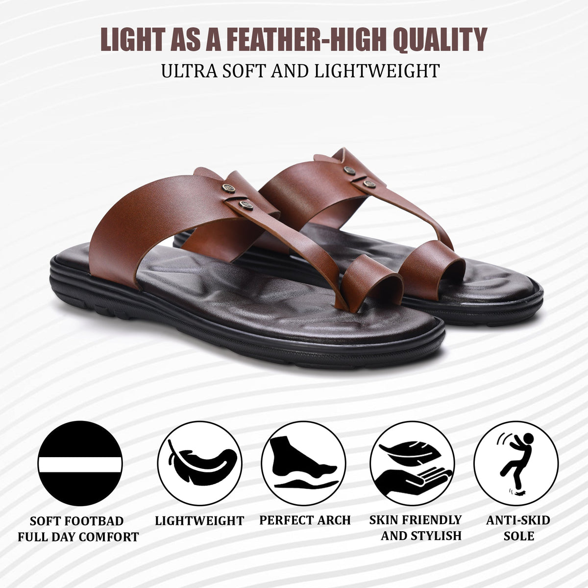 Orthopedic Comfort Kolhapuri Slippers Men