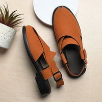 Suede Peshawari Closed-Toe Sandals Men